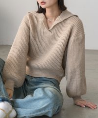 ad thie/アドティエ ad thie 【2024AW新作】ポロショート ニットプルオーバー/507790416