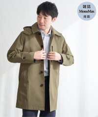 IKKA LOUNGE/【雑誌MonoMax4月号掲載】撥水ピケフードステンカラーコート/506823560