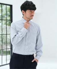 IKKA LOUNGE/デニムライクスイスカラーシャツ/506840004