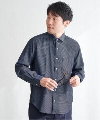 IKKA LOUNGE/デニムライクスイスカラーシャツ/506840004