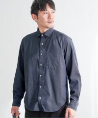 IKKA LOUNGE/デニムライクスイスカラーシャツ/506840004
