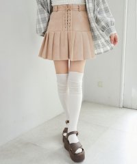 MAJESTIC LEGON/フロントレースアッププリーツスカパン/507534273