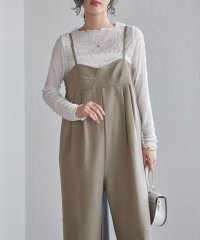 Ranan/ラナン RANAN 麻調素材デザインサロペット/507790213