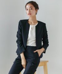 WHITE JOOLA/ホワイトジョーラ WHITE JOOLA オフィスもフォーマルも軽キレイ【 洗濯機で洗える 】 杢調カラーレスジャケット/507790287