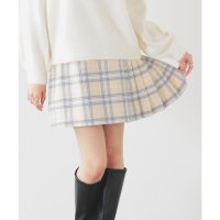 Honeys/ハニーズ Honeys プリーツ切替ミニスカート ボトムス スカート ミニスカート ミニ丈 プリーツスカート チェック柄 ストライプ柄 ガーリー レディース/507791462