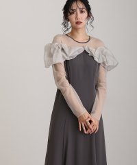 PourVous/プールヴー PourVous 袖あり&ミモレ丈同窓会ラッフルお呼ばれ結婚式フォーマルオケージョンドレスパーティードレス フォーマル ワンピース パーティードレス/507791544