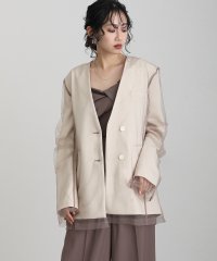 PourVous/プールヴー PourVous ボクシーレイヤードチュールジャケット フォーマル ワンピース パーティードレス 20代 30代 40代/507791552