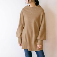 JUNGLE JALOPY/ジャングルジャロピー JUNGLE JALOPY バルーンスリーブニット あったかボリューム袖ニット ニット オーバーサイズ トップス セーター レディース 春/507791584