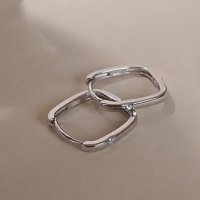 Noelmarket/ノエルマーケット Noelmarket フープピアス 金属アレルギー対応 スクエア型 つけっぱなし シンプル 上品 オフィス 両耳用 18kコーティング/507791594