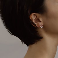 Noelmarket/ノエルマーケット Noelmarket ピアス 金属アレルギー対応 スクエア型 ダイヤ 小ぶり つけっぱなし シンプル 18kコーティング 上品 両耳用/507791595