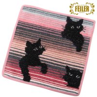 FEILER/フェイラー FEILER FEILER フェイラー ハンカチ タオル タオルハンカチ 25cm Black Kitty 124 Old Rose ブラックキティ/507791608