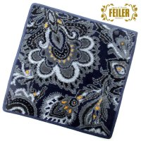 FEILER/フェイラー FEILER FEILER フェイラー ハンカチ タオル タオルハンカチ 30cm Djamal 221 Navy Blue ジャマル 花柄 Dja/507791613