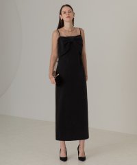 Leja/レジャ Leja 2WAYリボンビスチェドットストーンベロアIラインドレスワンピース美脚効果結婚式 パーティードレス 成人式 20代 30代 40代/507791627