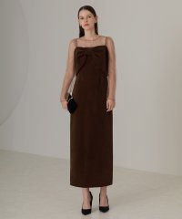Leja/レジャ Leja 2WAYリボンビスチェドットストーンベロアIラインドレスワンピース美脚効果結婚式 パーティードレス 成人式 20代 30代 40代/507791627