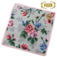 FEILER/フェイラー FEILER FEILER フェイラー ハンカチ タオル メロウローズMLR グレーピンク 花柄 MLR25114/507791635