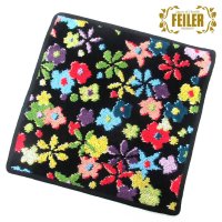 FEILER/フェイラー FEILER FEILER フェイラー ハンカチ タオル タオルハンカチ 25cm Rainbow Blossom 010 Black レインボーブ/507791647