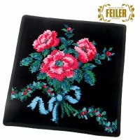 FEILER/フェイラー FEILER FEILER フェイラー ハンカチ タオル タオルハンカチ 25cm Romance 010 Black ロマンス 花柄 Romanc/507791649