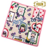 FEILER/フェイラー FEILER FEILER フェイラー ハンカチ タオル タオルハンカチ 25cm Tour De Paris 136 Raspberry ツール・/507791660