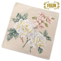 FEILER/フェイラー FEILER FEILER フェイラー ハンカチ タオル タオルハンカチ 30cm バニラローズ 薔薇 バラ 花柄 Vanilla Rose 146/507791662