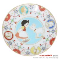 cinemacollection/シネマコレクション cinemacollection アルプスの少女ハイジ 小皿 九谷焼 豆皿 瓔珞紋ハイジとユキ 青郊 醤油皿 和食器 ギフト 雑貨 グッズ /507791857