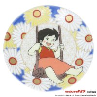 cinemacollection/シネマコレクション cinemacollection アルプスの少女ハイジ 小皿 九谷焼 豆皿 花模様ハイジのブランコ 青郊 醤油皿 和食器 ギフト 雑貨 グッ/507791860