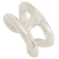 HERMES/エルメス Hermes 指輪 リング オスモズ PM Hロゴ シルバー レディース HERMES H102539B/507791904