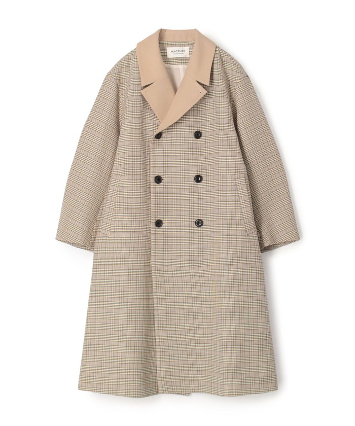 MOUSSY チェック柄 ダブルブレストコート MOUSSY チェック柄 ダブルブレストコート