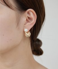 GALLARDAGALANTE/プレートキャッチパールピアス/507792143