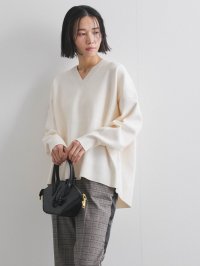 VICKY/ビッキー VICKY ダブルジャカードVネックニット≪手洗い可能≫/507792565