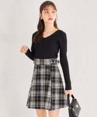 tocco closet/トッコクローゼット tocco closet サイドバックル付きチェック柄ミニスカート/507792593