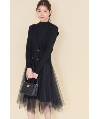 tocco closet/トッコクローゼット tocco closet ベスト付きチュールドッキングワンピース/507792598