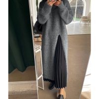miniministore/ニットワンピース 秋冬 ディープスリット/505749390