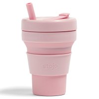stojo/タンブラー BIGGIE 470ml 持ち運び 蓋付き ストロー付き 折りたためる 【返品不可商品】/507367464
