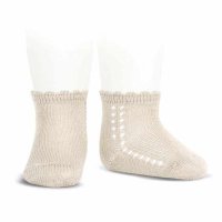 condor/靴下 子供用 6～12ヶ月 12～18ヶ月 2～3歳 Side openwork perle short socks/507367539