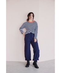agnes b. FEMME/細ボーダー コットン 長袖 Tシャツ "Biotop"/507767549