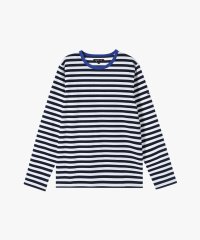 agnes b. HOMME/メンズ 細ボーダー コットン 長袖 Tシャツ "Coulos"/507767552
