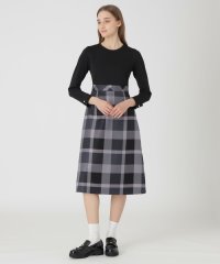 BLUE LABEL CRESTBRIDGE/クレストブリッジチェッククロッシングビエラドッキングドレス/507773275
