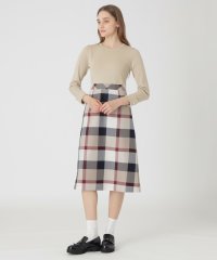 BLUE LABEL CRESTBRIDGE/クレストブリッジチェッククロッシングビエラドッキングドレス/507773275