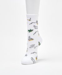 Munsingwear/マンシングウェア Munsingwear ミドル丈 メッシュアロハ柄ソックス【返品不可商品】/507779124