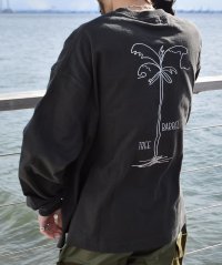 SUNNY SMITH/サニースミス Sunny Smith ヤシの木柄 両面刺繍ロングスリーブTシャツ/507792721