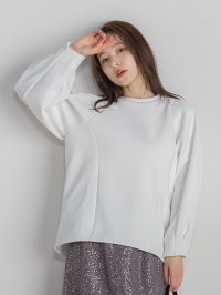 QUEENS COURT/クイーンズコート QUEENS COURT ダンボールコクーンスリーブプルオーバー≪手洗い可能≫/507793203