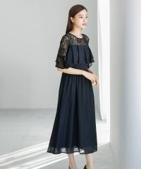 REPLETE/リプリート REPLETE 2wayスリーブ・レース＆ティアードデザインワンピースドレス/507793896