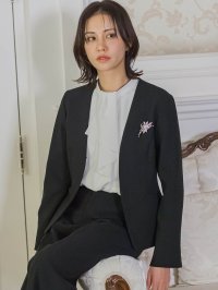 LAUTREAMONT/ロートレアモン LAUTREAMONT トリクシオンノーカラージャケット≪手洗い可能≫/507794051