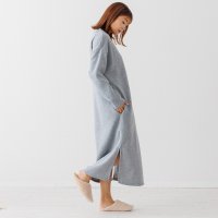 auni/アウニイ auni ワンピース レディース Vネック 秋 冬 裏起毛 定番 カジュアル ルームウェア パジャマ 部屋着 8314/507794153