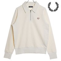 FRED PERRY/フレッドペリー FRED PERRY ZIP NECK COLLAR SWEATSHIRT ECRU [M6639－560]/507794210