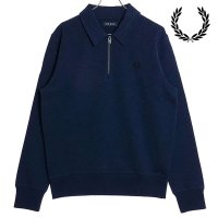 FRED PERRY/フレッドペリー FRED PERRY ZIP NECK COLLAR SWEATSHIRT ECRU [M6639－560]/507794210