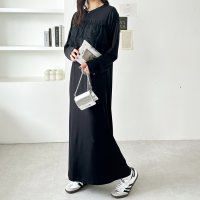 GeeRA/ジーラ GeeRA チュールドッキングリブワンピース/507794248
