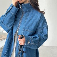 GeeRA/ジーラ GeeRA オーバーサイズダブルジップデニムブルゾン/507794275
