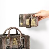 A.D.M.J./【日本製 |軽量】アクセソワ ドゥ マドモワゼル A.D.M.J. スネークレザーアールデコパース/507794376