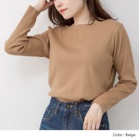 JUNGLE JALOPY/ジャングルジャロピー JUNGLE JALOPY 2×2リブボートネックカット レディース トップス Tシャツ 長袖 ロンT カットソー 秋 冬 大きいサイズ/507795214
